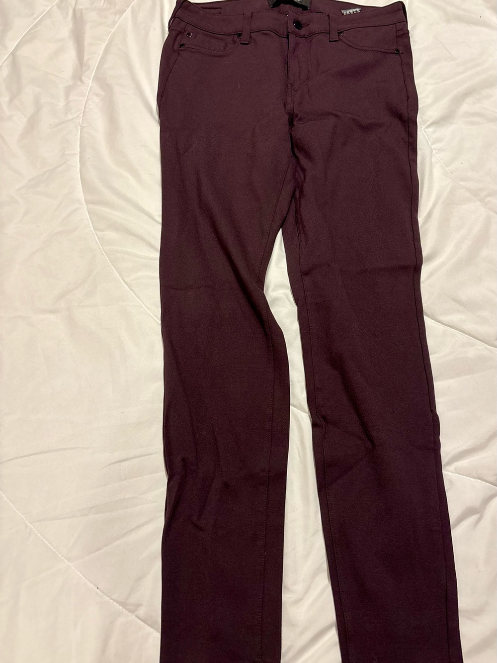Liverpool Women's Straight Leg Pants in Deep Burgundy size 6/28 LP